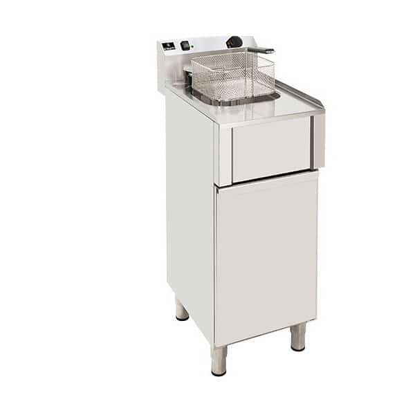 Friteuse gros volume électrique avec vidange tri 400 V simple 12 L