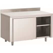 Table Armoire Adoss E Portes Coulissantes Inox Aisi L X P