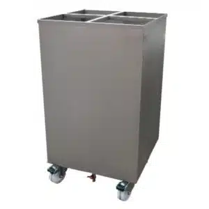 Chariot pour trempage de broche de rotissoire , inox AISI 304 , L 500 x P 500 x H 900 mm