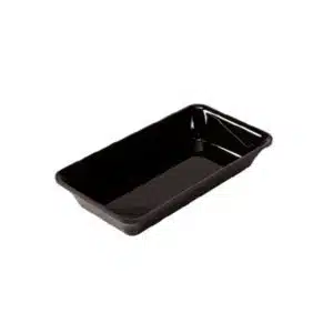 Plateau cuisine, plexi noir rectangulaire GN1/3 , P 176 mm
