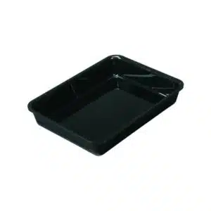 Plateau cuisine, plexi noir rectangulaire GN2/7, P 200 mm