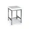 BILLOT POLY + PIÈTEMENT, inox ferritique, 500 x 500 x850 mm