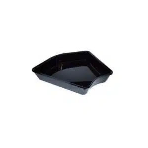 Plat plexi noir angle arrondi , 280 x 135 x 20 mm