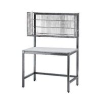 Table de mise sous barquette châssis et dessus inox ferritique P 700 mm