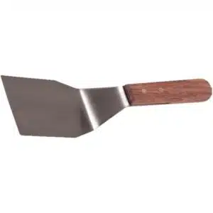 Spatule cuisine, à hamburger inox manche en bois , L 120 x P 75 x H 280 mm