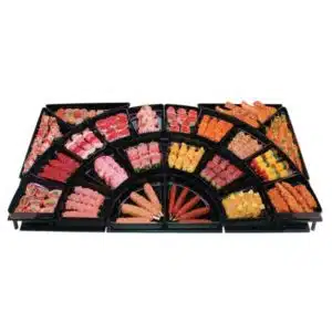 Plateau en plexiglas pour présentoir, L 400/560 x P 300 x H 40 mm