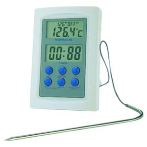 Thermometre professionnel, four alarme + timer + sonde , L de fil - 1 m