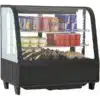 Vitrine réfrigérée à poser 100 L noir , 685 x 455 x 675 mm