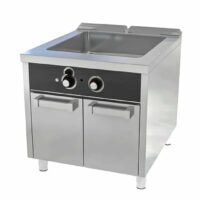 Bain Marie à gaz, série 900, L 800 mm, sur placard