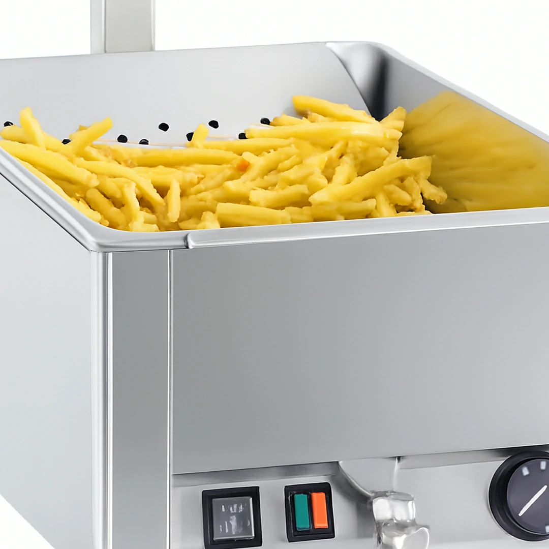 Chauffe frites GN1/1 céramique en inox AISI 310
