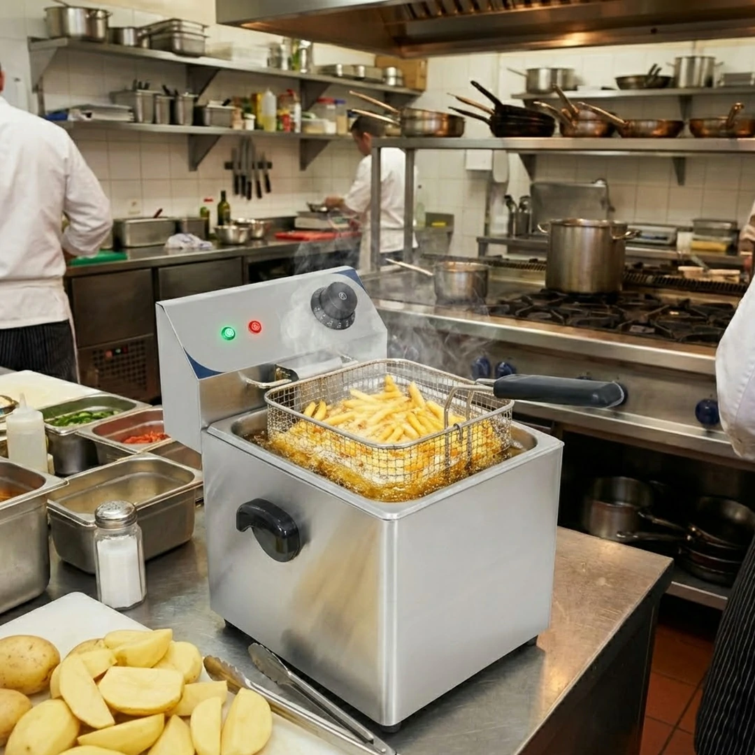 Friteuse électrique en acier inoxydable 4 litres 2000 W