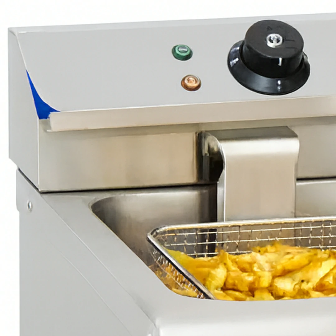 Friteuse électrique avec vanne de vidange 8 litres