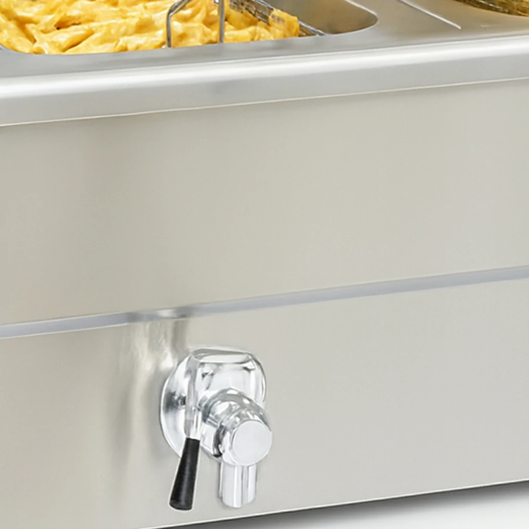 Friteuse Électrique Professionnelle à 2 Cuves