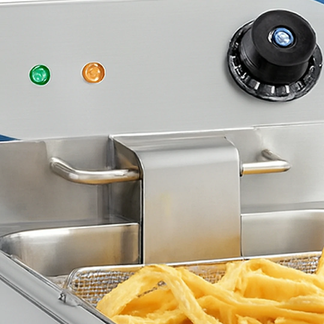 Friteuse électrique en acier inoxydable 8 litres