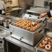 Friteuse à beignets électrique 30 litres en acier inoxydable 15000 W