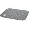 Grille inox perforée avec trou à droite, 500 x 400 mm
