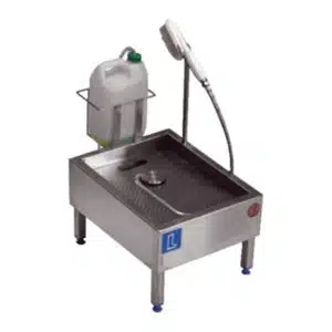 Lave-botte automatique , inox AISI 304 , L 650 x P 400 x H 500 mm