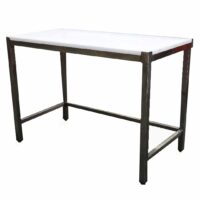 Table de découpe professionnelle, centrale, en inox AISI 304, P 700 mm