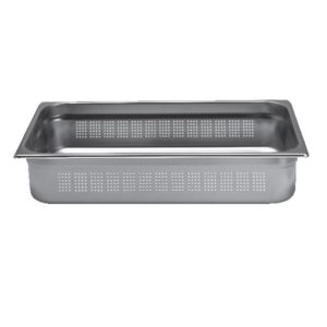 Bac inox cuisine gastronorme GN1/1, perforé , en inox aisi 304