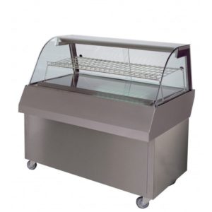 Vitrine de présentation, Inox, MAP COLD 1080 à rolette, L 1080 x P 775 x H 1210 mm