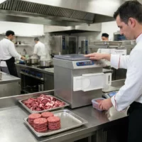 Hachoir professionnel réfrigéré COMPACT monophasé avec portionneur