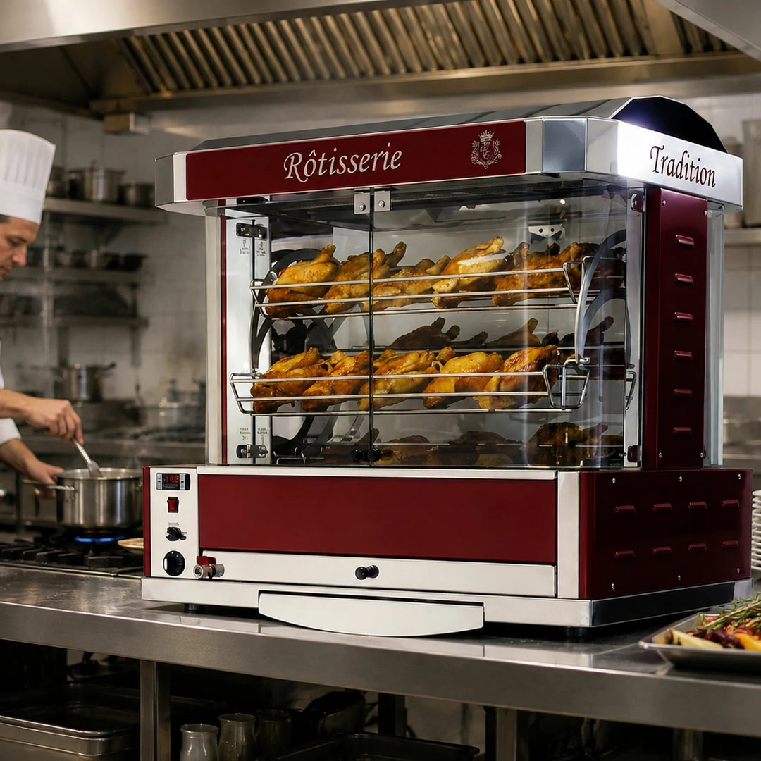 Rôtissoire professionnelle GALAXY 6 à 6 balancelles