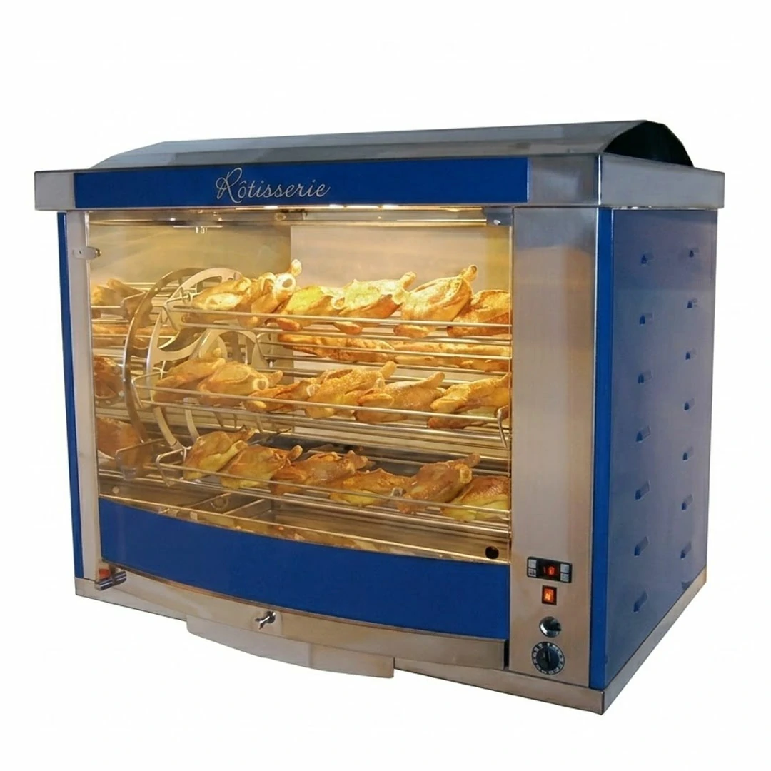 Rôtissoire professionnelle à balancelle FUSION 7 bleu