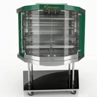 Rôtissoire à broche électrique magma 4 vert