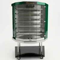 Rôtissoire à broche électrique magma 6 vert