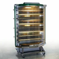 Rôtissoire à broche gaz hot flamm's 8 vert