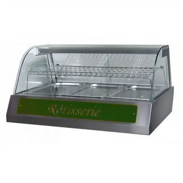 Vitrine de présentation inox vert