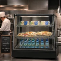 Vitrine de présentation en inox modèle MAP self cold