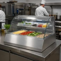 Vitrine de présentation en inox modèle MAP COLD 1410