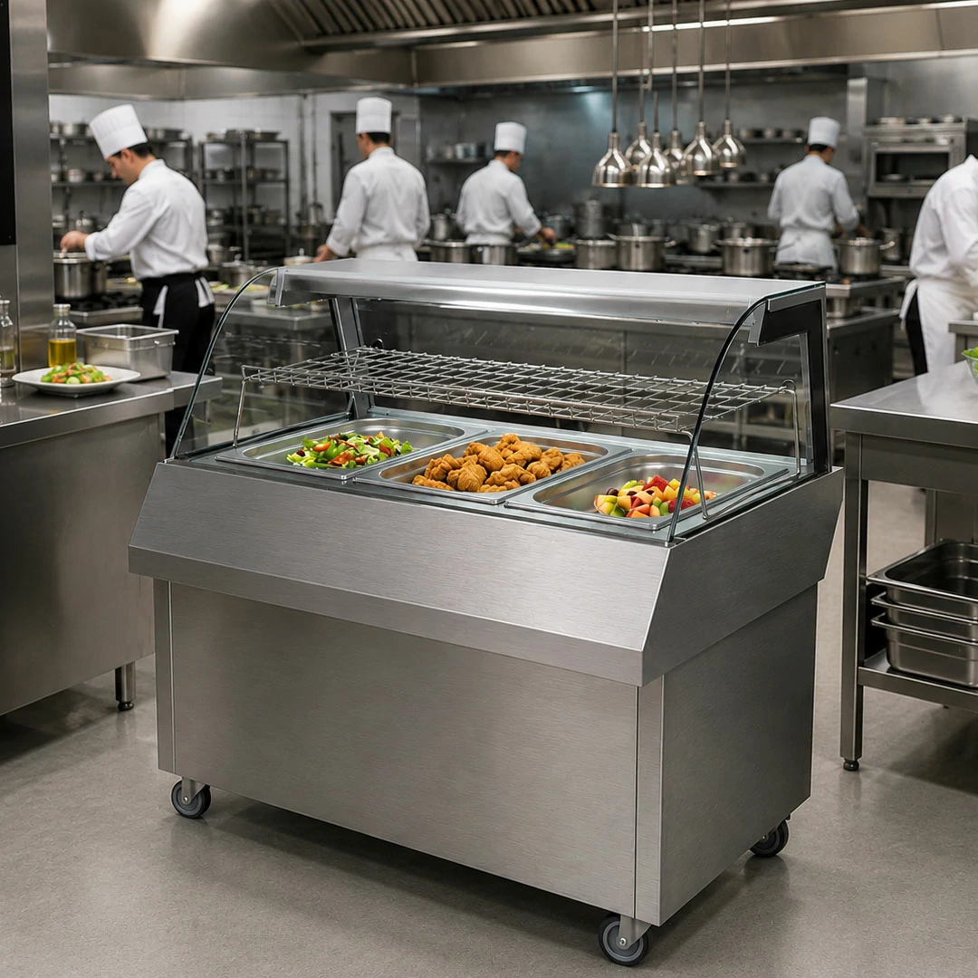 Vitrine réfrigérée professionnelle inox MAPCOLD1080R