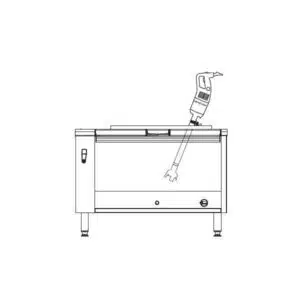 Mixer plongeant, LARGE MP 800, 1 vitesse, Turbo spécial collectivité, Longueur : 1130 mm, Ø 125 mm, volume 400 litres