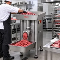 Hachoir à Viande Professionnel Double Coupe MAINCA PC-98 S - 5 CV