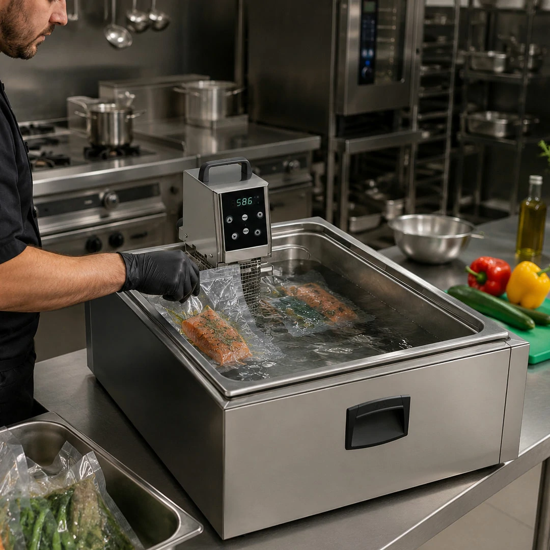 Thermoplongeur cuisine basse température modèle THERMO P + BAC GN 2/1