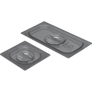 Couvercle standard pour bac gastronorme en copolyesther "Tritan™", sans Bisphénol A, type GN1/3