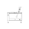 Mixer plongeant, MP 450 Combi Ultra spécial collectivité, Longueur totale avec tube et fouet : 890 / 840 mm, Ø 125 mm