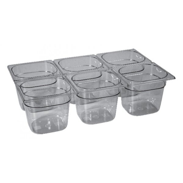 Bac gastronorme en copolyesther « Tritan™ » sans Bisphénol A type GN1/6