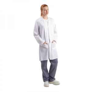 Blouse unisexe blanche
