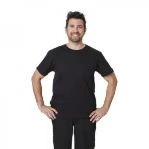 Tee-shirt unisexe noir, 100% coton