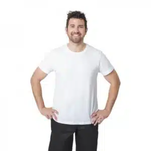Tee-shirt unisexe blanc, 100% coton