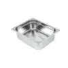 Bac gastronorme 1/1 AISI 304, 30 litres, L 530 x P 325 x H 200 mm