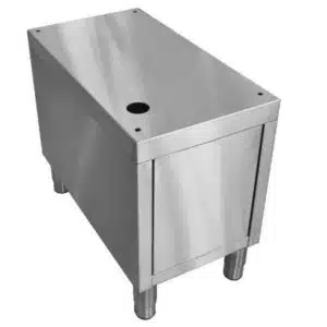 Soubassement fermé pour induction module HD tout inox L 400 mm