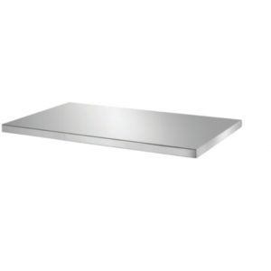 Dessus inox AISI 304, central, profondeur 600 mm