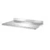Dessus inox AISI 304, adossé, profondeur 700 mm