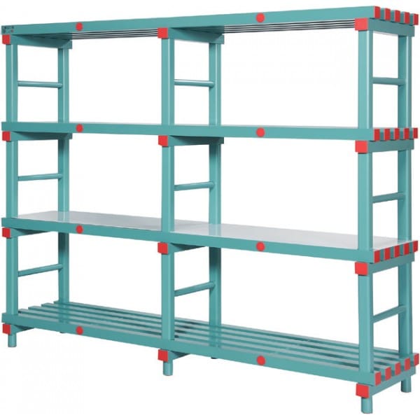 Shelfplaza Étagère Charge Lourde Galvanisée 200x60x23 Cm – 6 Niveaux, 145 Kg Par Plateau, Montage Facile Sans Vis