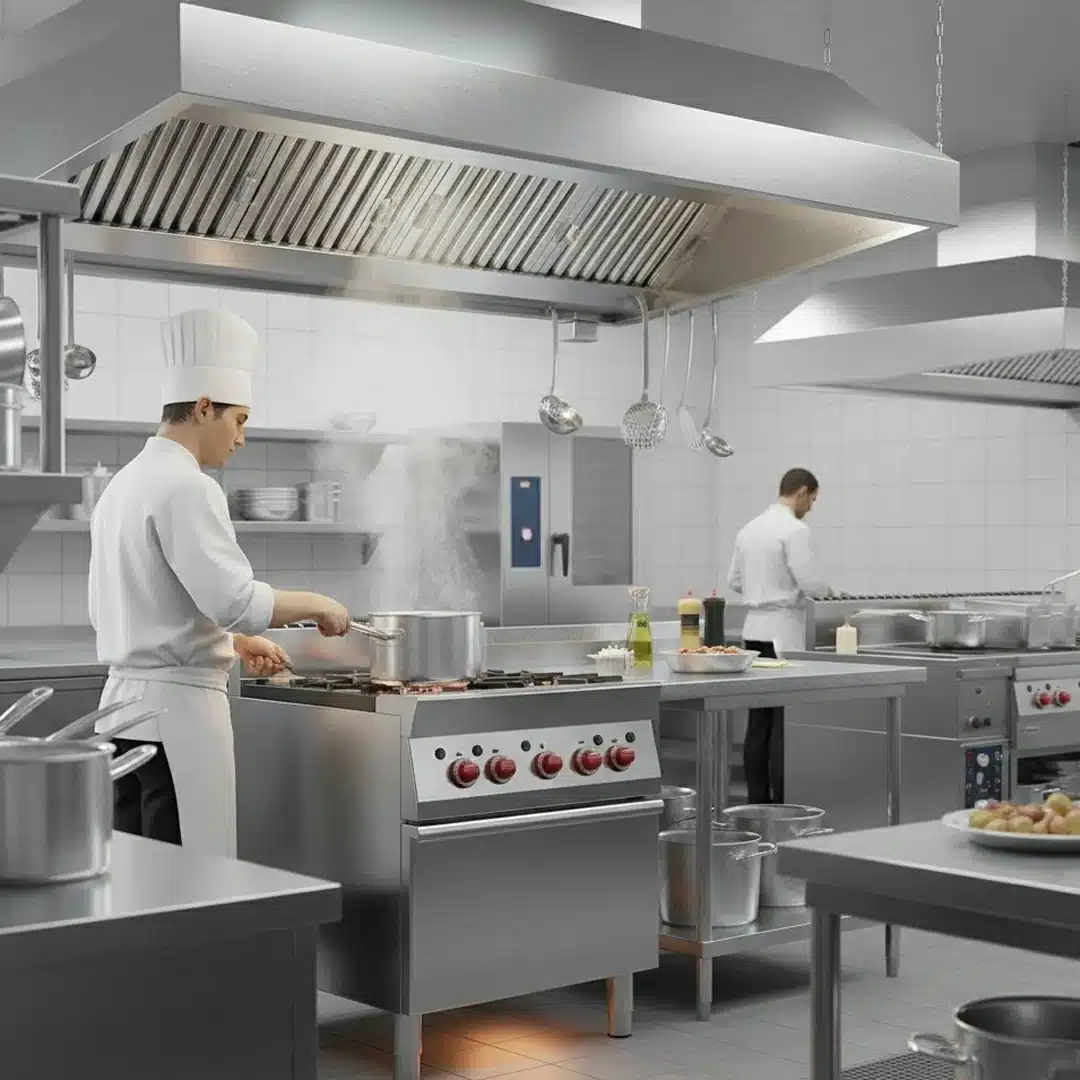 Fourneau 4 Feux à Gaz Professionnel sur four gaz