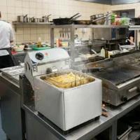 Friteuse électrique en acier inoxydable 7 litres 3600 W